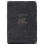 Cover of Canadian Passport belonging to Ernest Kells. The passport is black and there is a gold crest on the front as well as the words "PASSPORT" and "CANADA".  