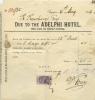 Adelphi Hotel Receipt